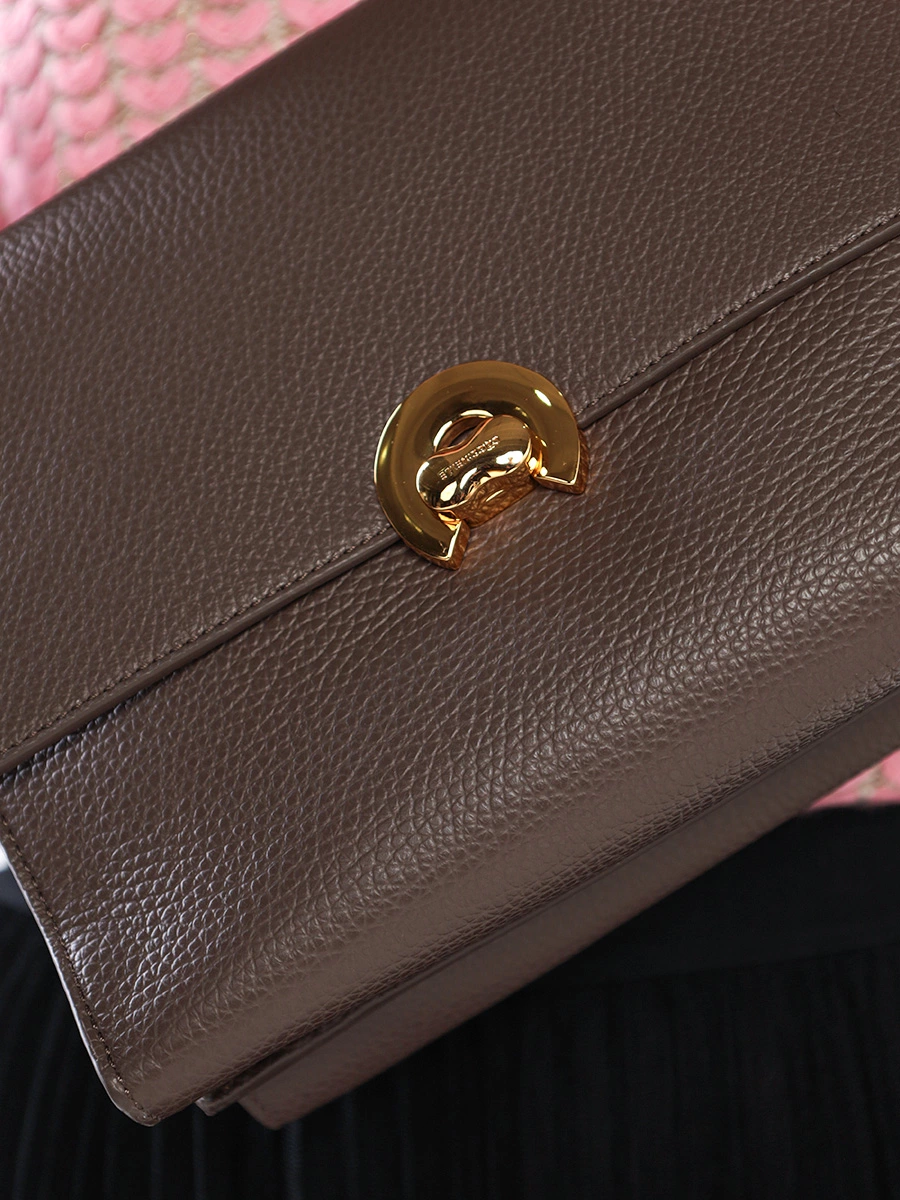 Сумка-мини темно-бежевого цвета